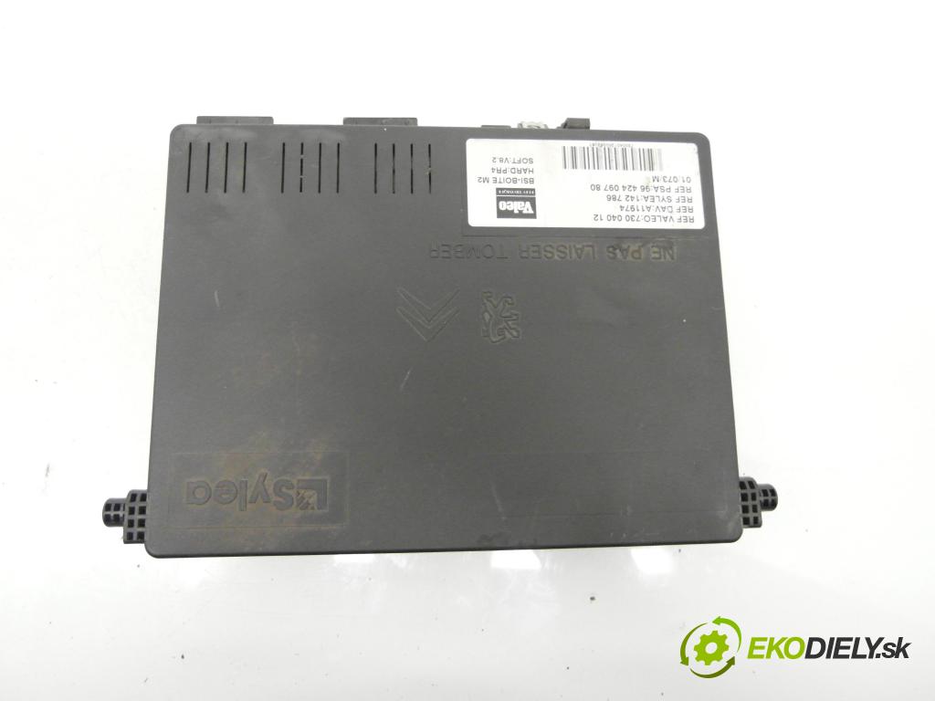 CITROEN BERLINGO / BERLINGO FIRST nadwozie wielkoprzestrzenne (MPV) KOMBIVAN 2001 66,00 2.0 HDI 90 1997,00 MODUL BSI 73004012 ; 9642409780