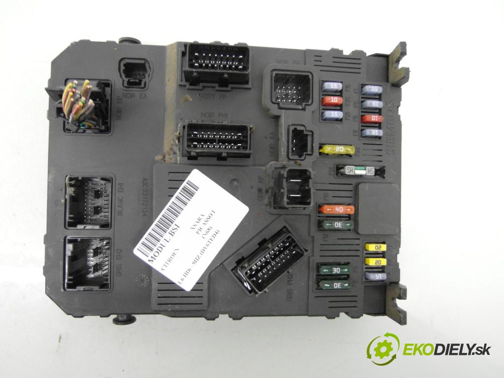 CITROEN XSARA PICASSO (N68) MINIVAN 2007 80,00 1.6 HDi - 9HZ (DV6TED4) 1560,00 MODUL BSM 9657999780 ; S118085220F