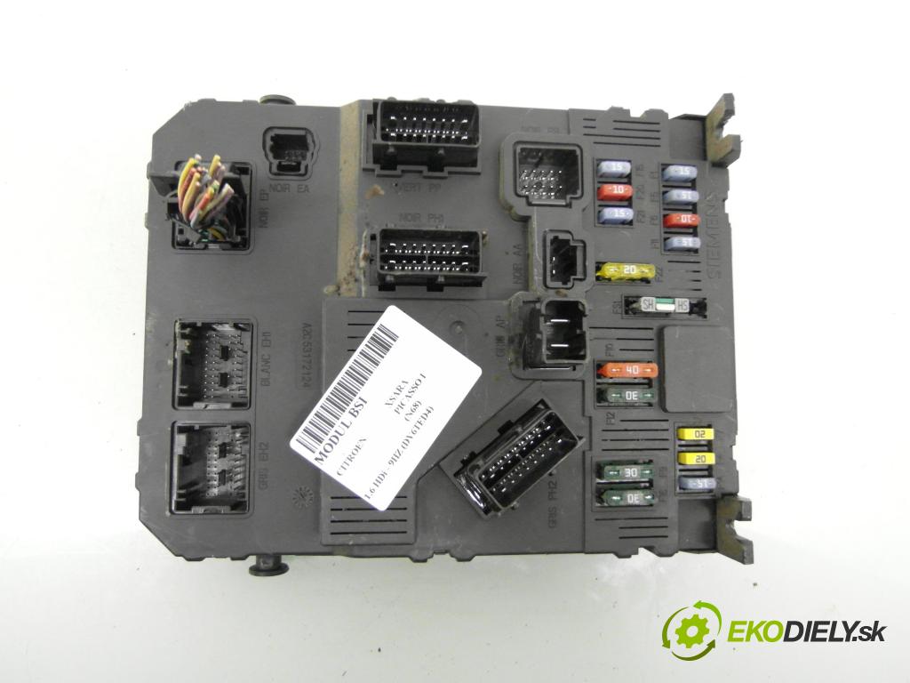 CITROEN XSARA PICASSO (N68) MINIVAN 2007 80,00 1.6 HDi - 9HZ (DV6TED4) 1560,00 MODUL BSM 9657999780 ; S118085220F