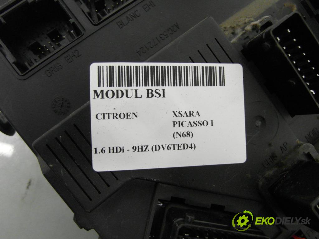 CITROEN XSARA PICASSO (N68) MINIVAN 2007 80,00 1.6 HDi - 9HZ (DV6TED4) 1560,00 MODUL BSM 9657999780 ; S118085220F