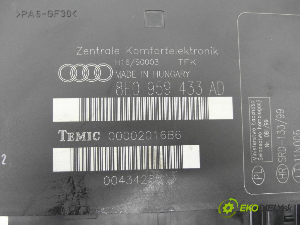 AUDI A4 Avant (8E5, B6) KOMBI 2002 96,00 2 - ALT 1984,00 MODUL komfortu 8E0959433AD ; 00002016B6 ; SRD13399