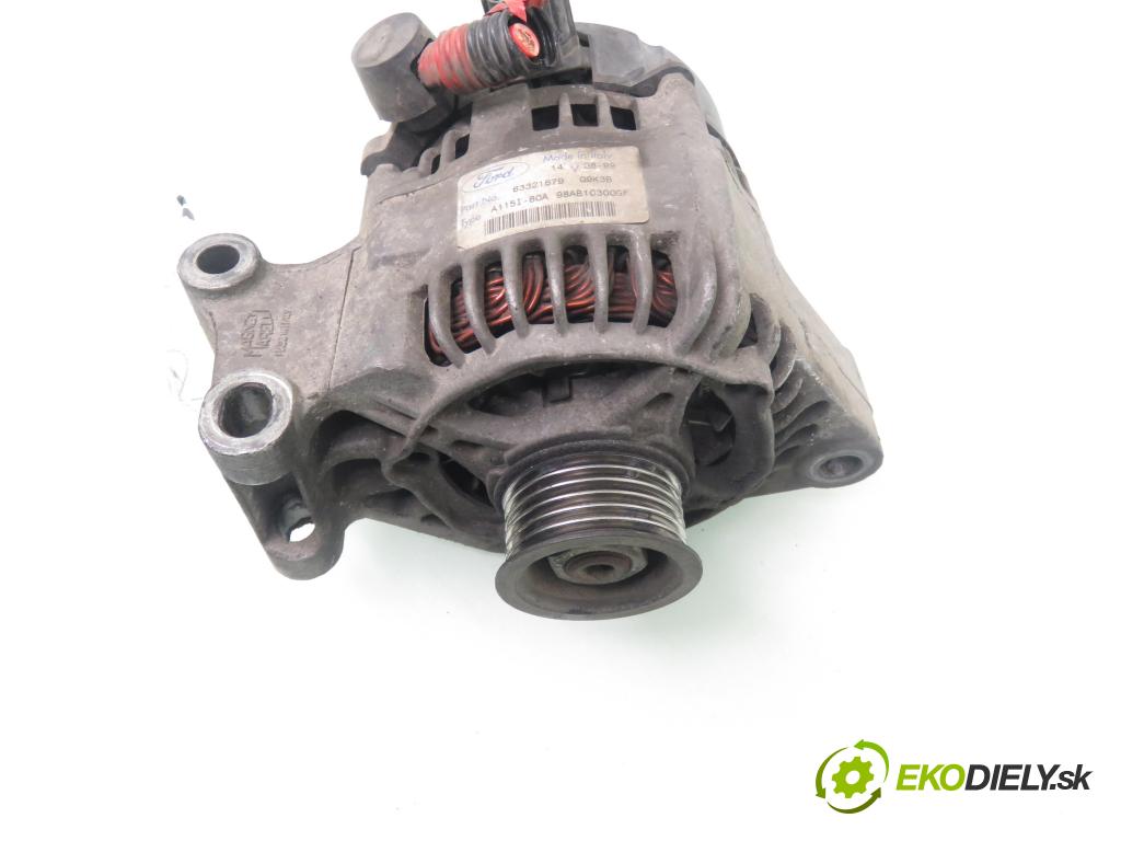 FORD FOCUS Turnier (DNW) KOMBI 1999 74,00 1.6 16V - FYDB 1596,00 Alternátor 63321679 ; 98AB10300GF ; Q9K3B (Alternátor)
