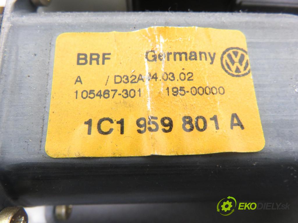 VW BORA (1J2) SEDAN 2002 85,00 2 - AQY 1984,00 Mechanizmus okien 1J4837755E ; 119692109 ; 1C1959801A