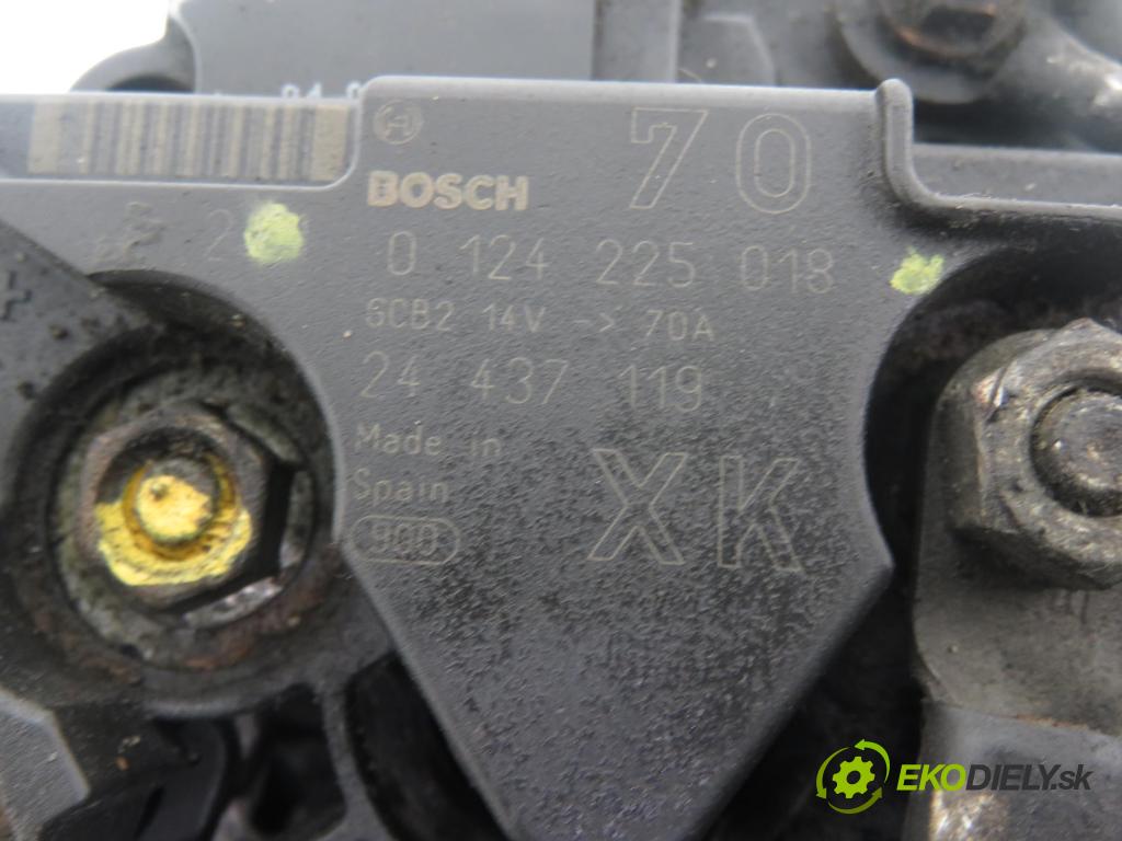 OPEL CORSA C (X01) HB 2002 44,00 1 - Z 10 XEP 998,00 Alternátor 0124225018 ; 24437119 (Alternátor)