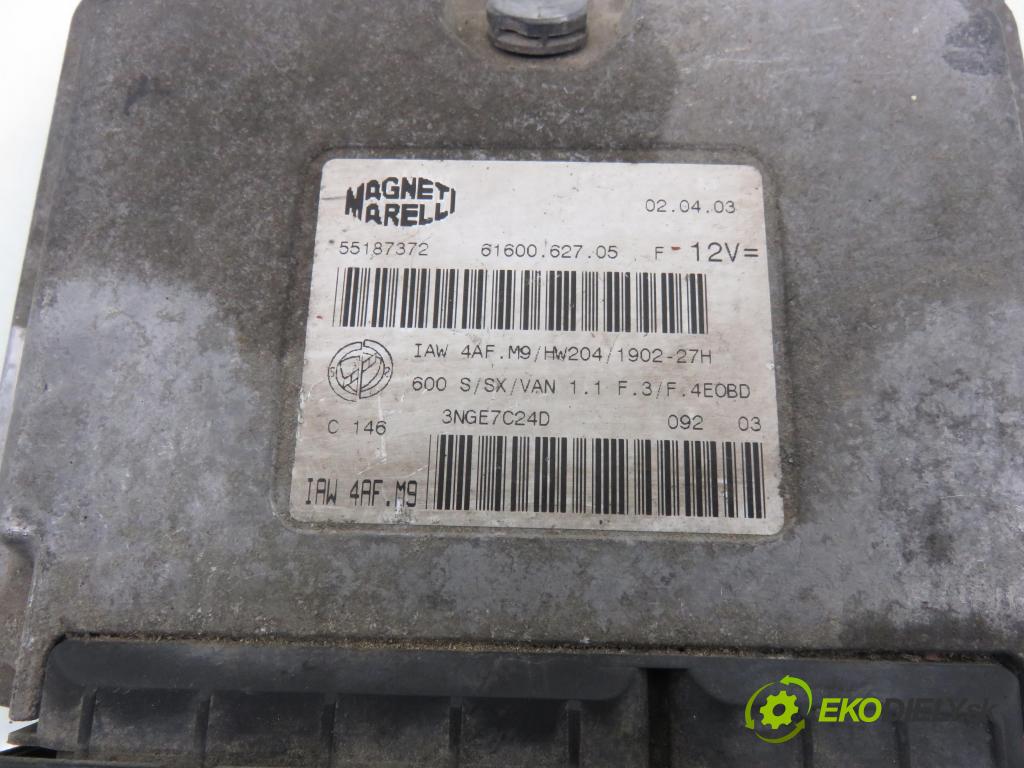 FIAT SEICENTO / 600 (187_) HB 2003 40,00 1.1 54 - 176 B2.000 1108,00 spinačka / imobilizéra IMMO / Riadiaca jednotka 55187372 ; 6160062705 ; 55187372