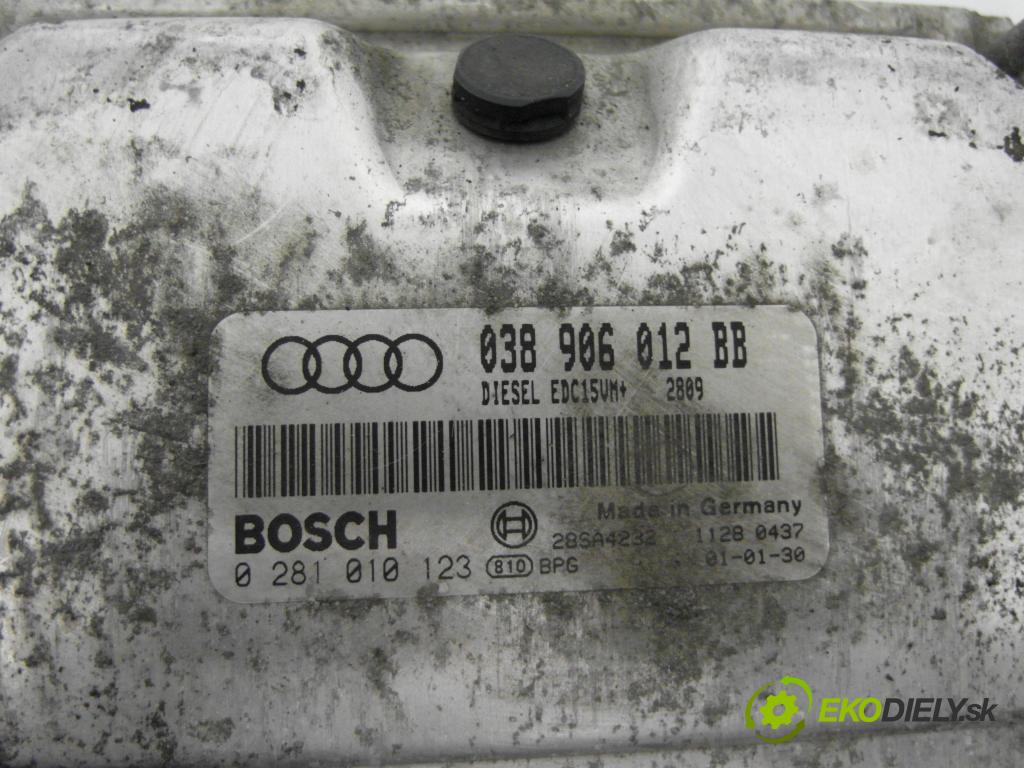 AUDI A3 (8L1) HB 2001 66,00 1.9 TDI 90 - ALH 1896,00 Riadiaca jednotka Motor 038906012BB ; 0281010123 ; 28SA4232
