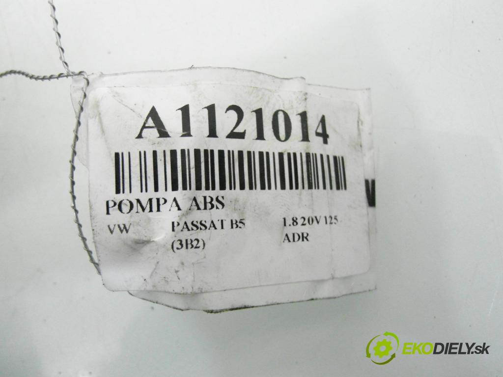 VW PASSAT B5 (3B2) SEDAN 1998 92,00 1.8 - ADR 1781,00 Pumpa ABS 0265950055 ; 4B0614517G ; 0265225124 (Pumpa ABS)