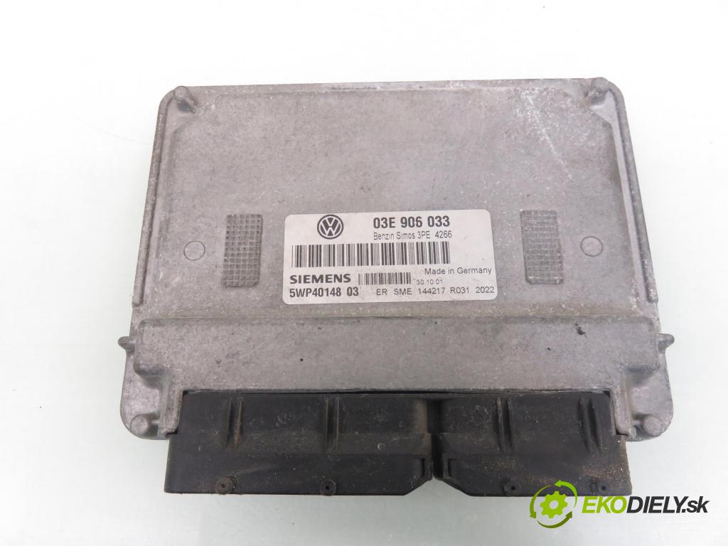 VW POLO (9N_) HB 2001 47,00 1.2 12V 64 - AZQ 1198,00 spinačka / imobilizéra IMMO / Riadiaca jednotka 03E906033 ; 5WP4014803 ; 6Q1937049B