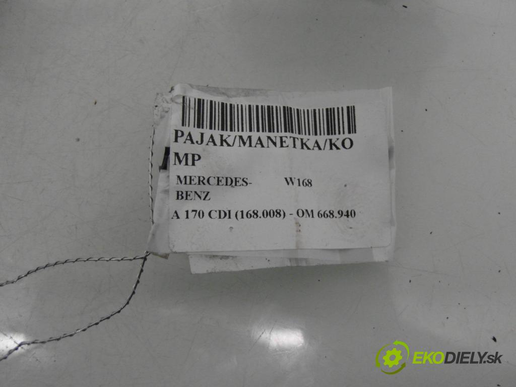 MERCEDES-BENZ KLASA A (W168) HB 1998 66,00 1.7 CDI 90 1689,00 / páčka ľavá strana 1685450110