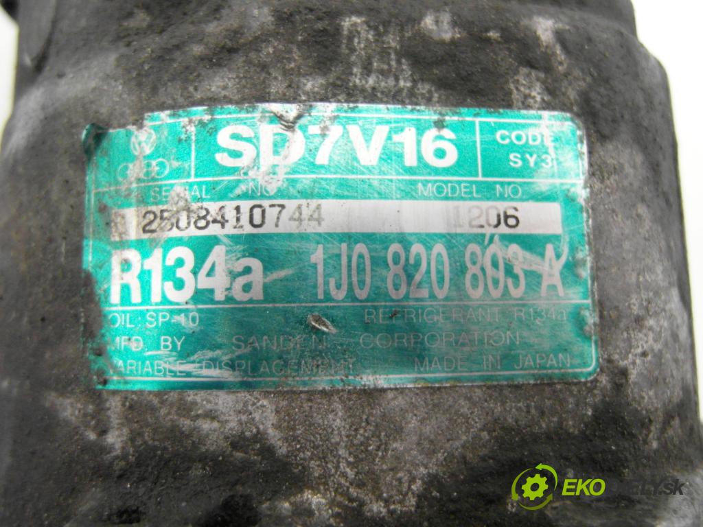 VW GOLF IV (1J1) HB 1999 74,00 1.6 - AKL 1595,00 KOMPRESOR: klimatizácie 1J0820803A ; SD7V16 (Kompresor klimatizácie)