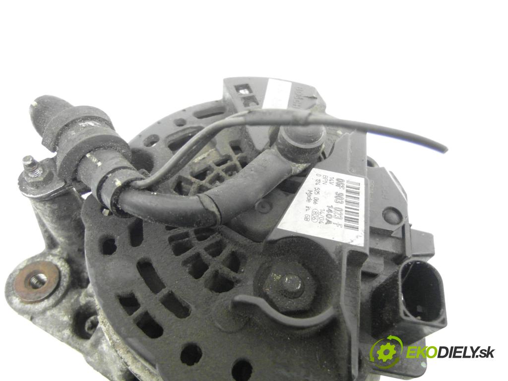 AUDI A3 (8P1) HB 2004 103,00 2.0 TDI PD 16V 140 1968,00 Alternátor 06F903023F ; 0124525066 (Alternátor)