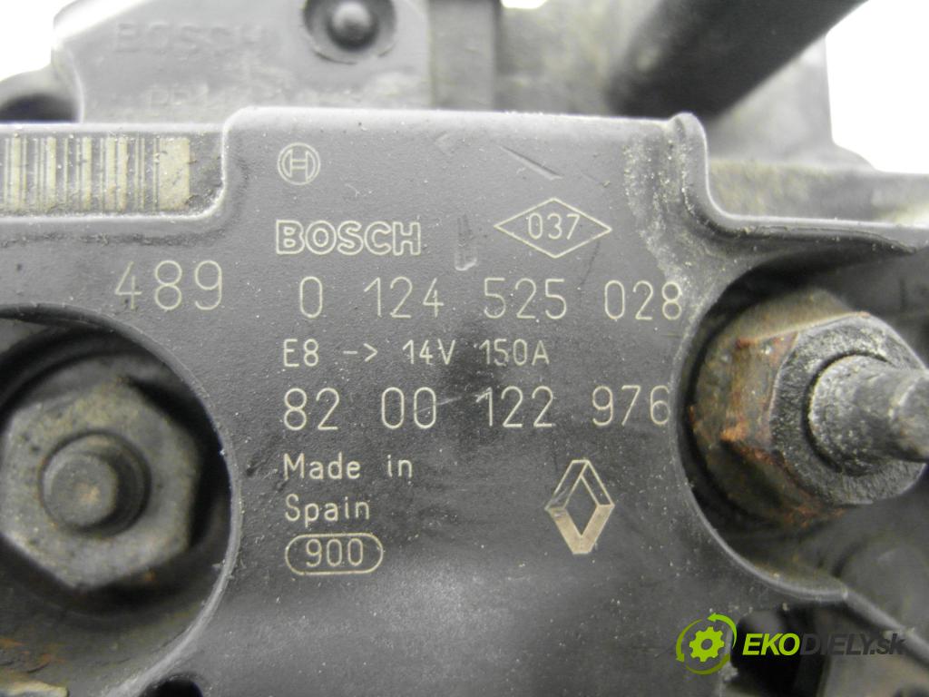 RENAULT SCENIC II (JM0/1_) MINIVAN 2005 78,00 1.5 dCi 106 - K9K 732 1461,00 Alternátor 0124525028 ; 8200122976 (Alternátor)