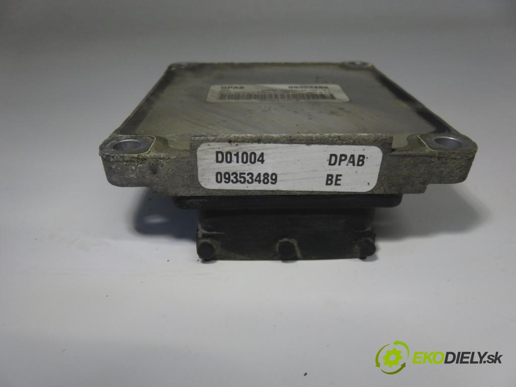 OPEL ASTRA G liftback (T98) HB 2001 74,00 1.6 16V - X 16 XEL 1598,00 řídící jednotka motora 09353489