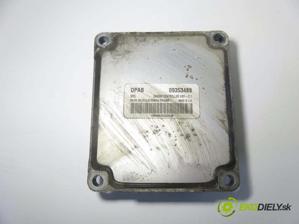 OPEL ASTRA G liftback (T98) HB 2001 74,00 1.6 16V - X 16 XEL 1598,00 Riadiaca jednotka Motor 09353489