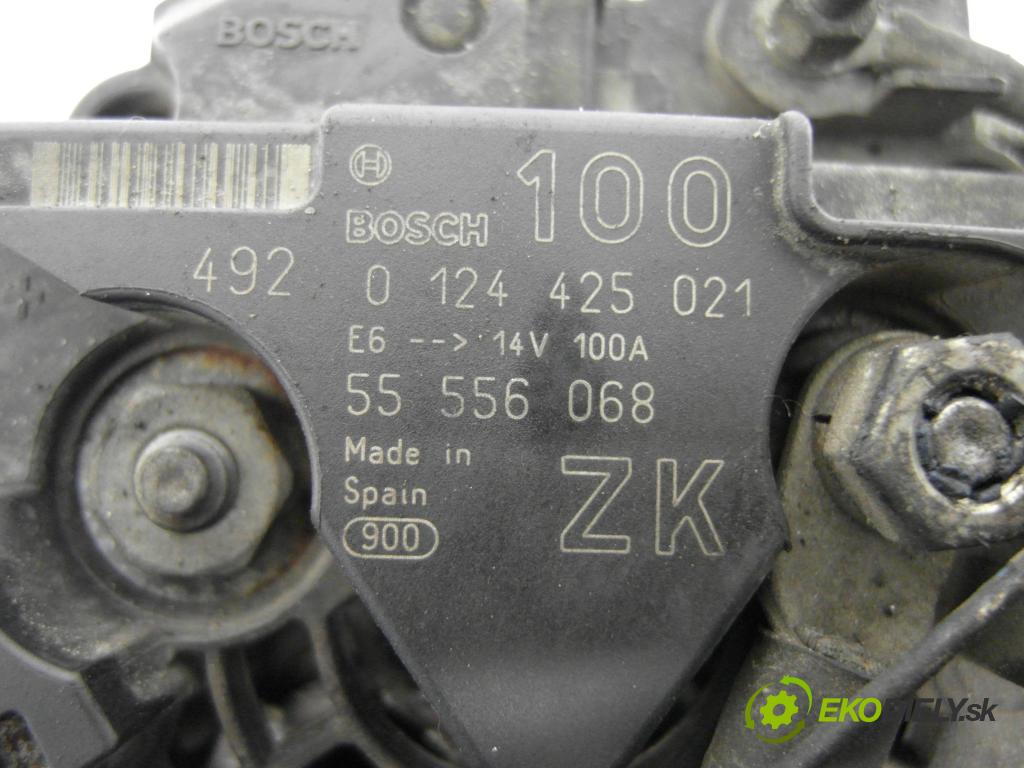 OPEL TIGRA TwinTop (X04) CABRIO 2005 66,00 1.4 - Z 14 XEP 1364,00 Alternátor 0124425021 ; 55556068 (Alternátor)