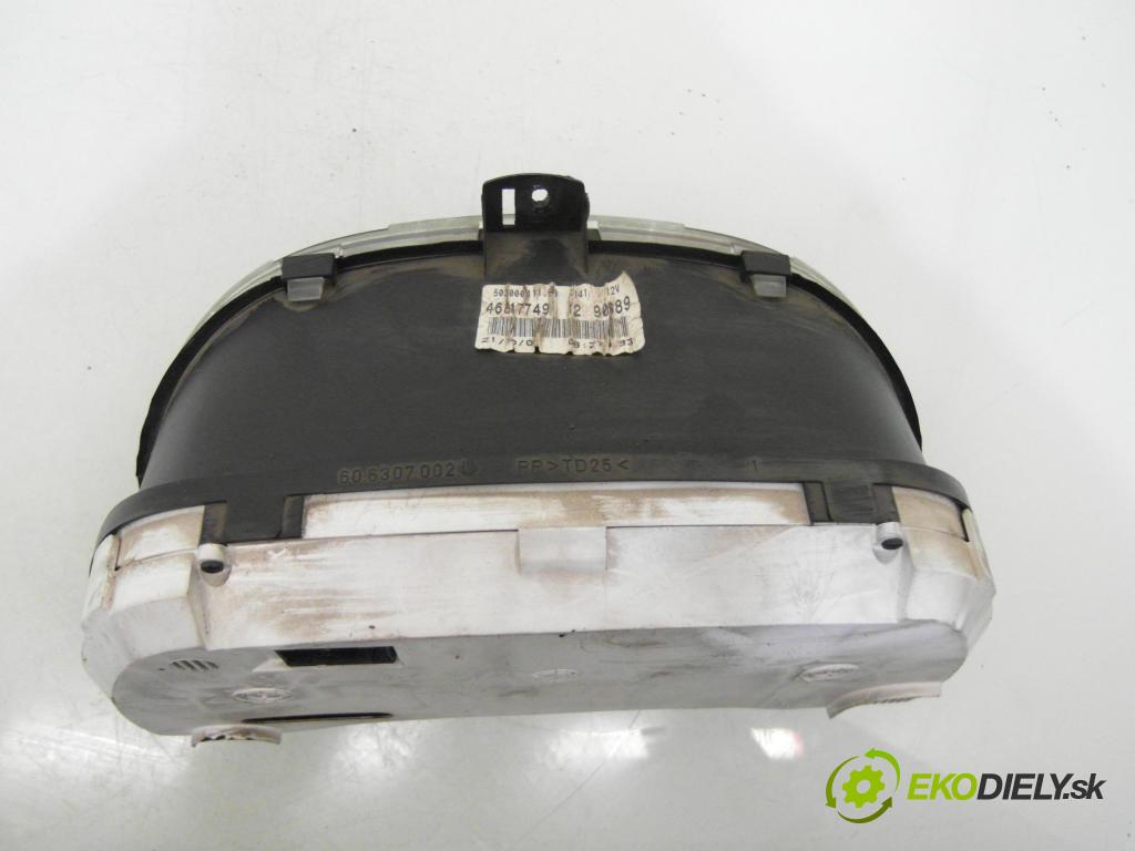 FIAT DOBLO Cargo (223_) KOMBIVAN 2002 74,00 1.9 JTD 100 - 182 B9.000 1910,00 prístrojovka elektrický 46817749