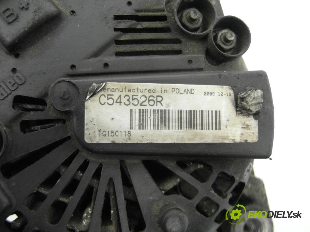 PEUGEOT 407 (6D_) SEDAN 2006 80,00 1.6 HDi 110 - 9HZ (DV6TED4) 1560,00 Alternátor C543526R (Alternátor)