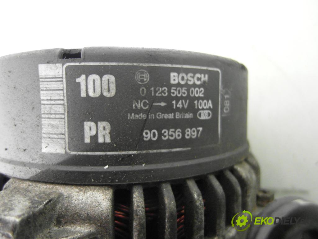 OPEL ZAFIRA A Nadwozie Wielkopojemne (MPV) (T98)  MINIVAN 2000 92,00 1.8 16V 125 - Z 18 XE 1796,00 Alternátor 0123505002 ; 90356897 (Alternátor)