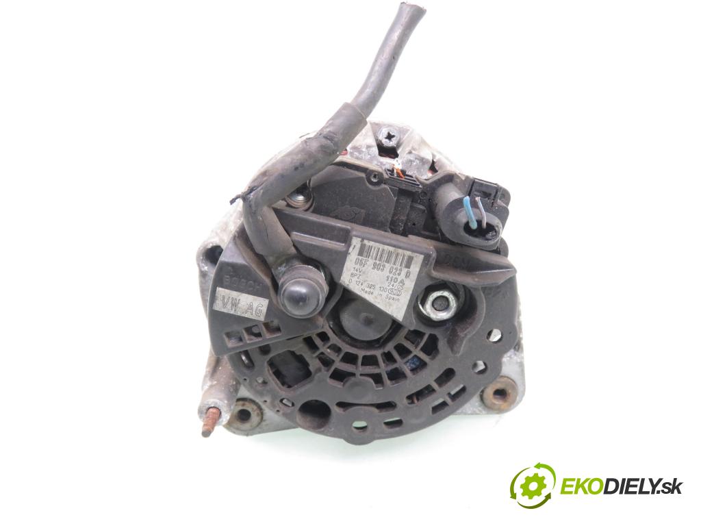 AUDI A2 (8Z0) HB 2000 55,00 1.4 - AUA 1390,00 Alternátor 06F903023D ; 0124325130 (Alternátor)