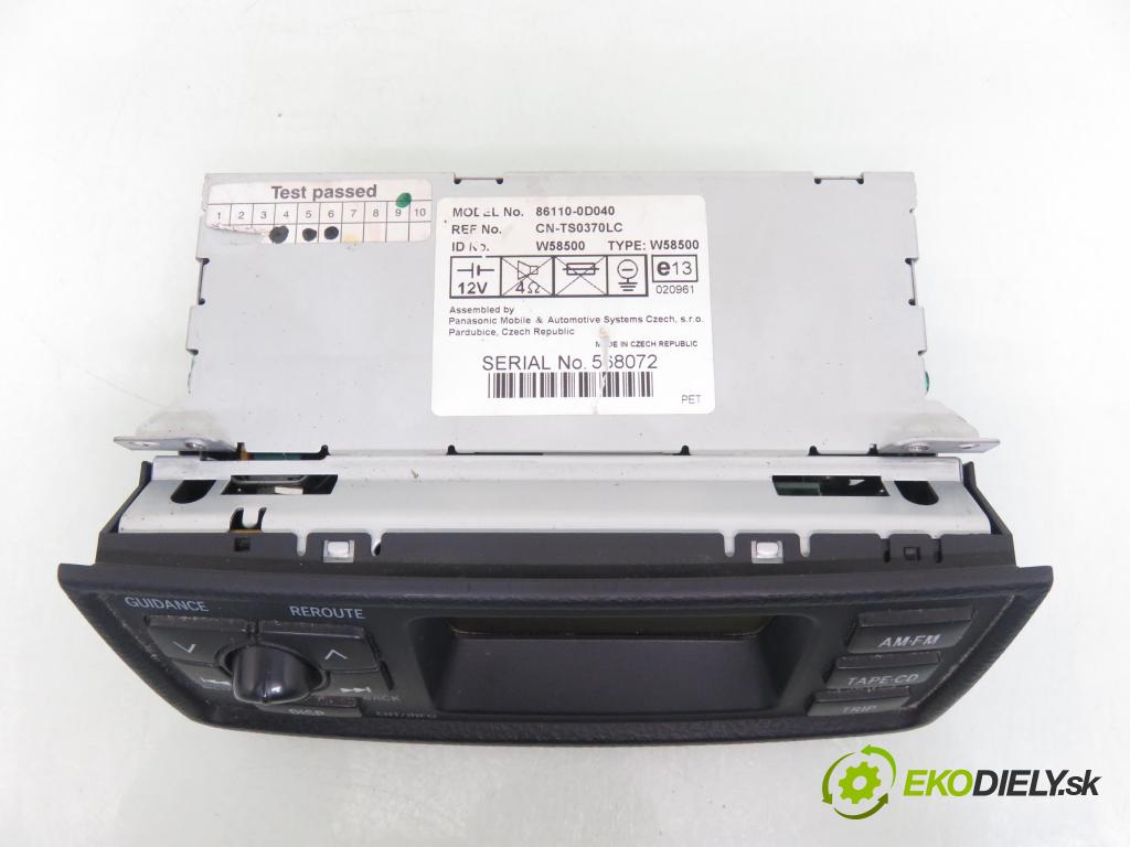 TOYOTA YARIS (_P1_) HB 2005 64,00 1.3 VVTi 87 - 2SZ-FE 1298,00 ZOBRAZIT: 861100D040