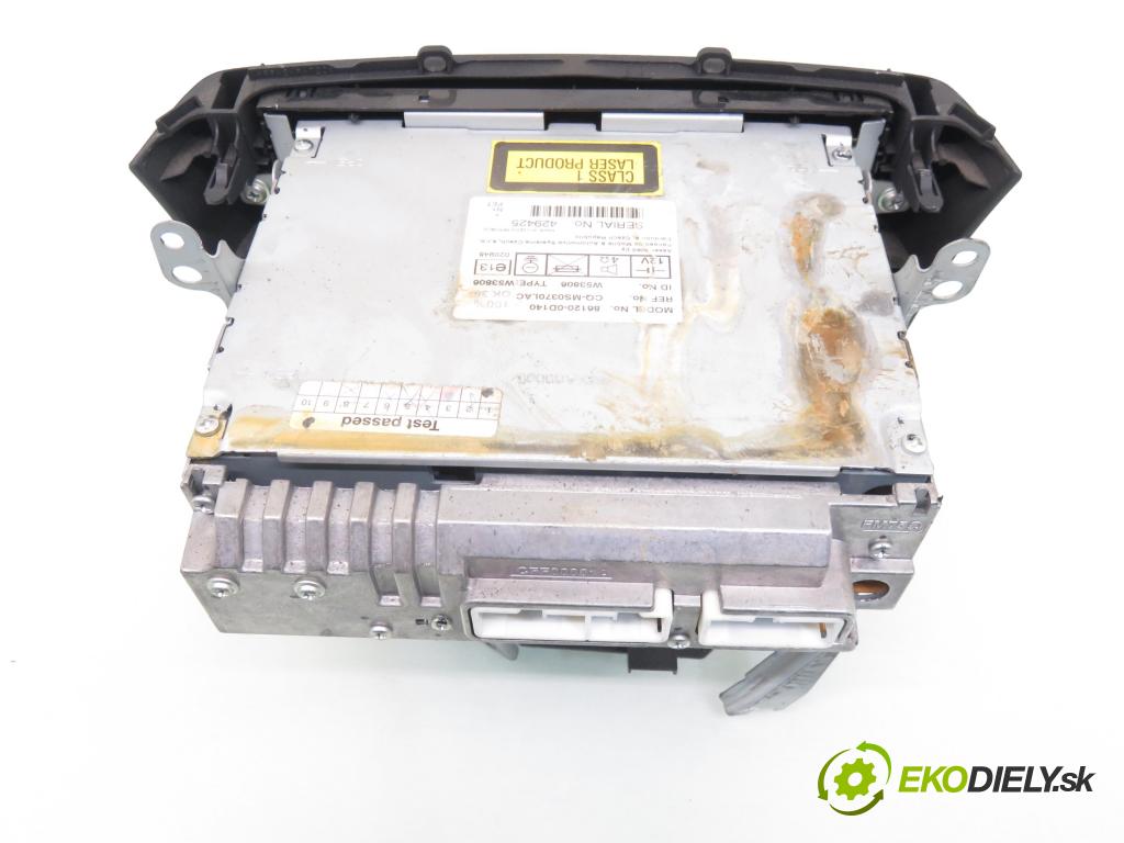 TOYOTA YARIS (_P1_) HB 2005 64,00 1.3 VVTi 87 - 2SZ-FE 1298,00 RADIO CD 861200D140