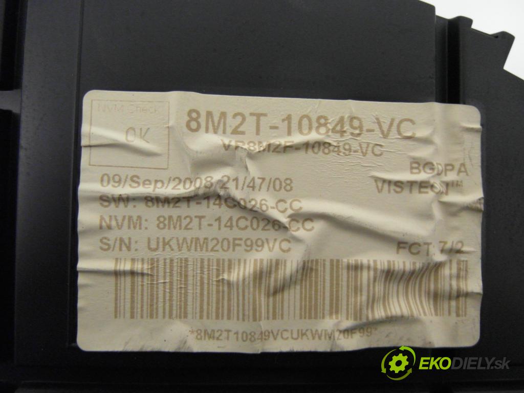 FORD MONDEO IV (BA7) LIFTBACK 2008 92,00 1.8 TDCi - QYBA 1753,00 Prístrojovka elektrický 8M2T10849VC