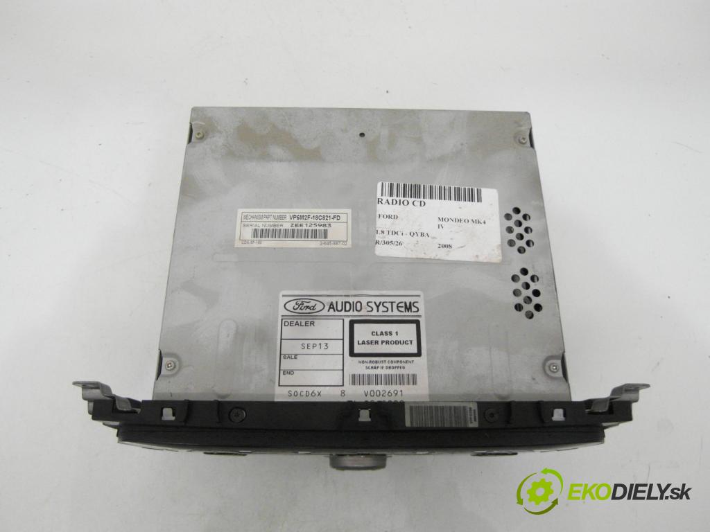 FORD MONDEO IV (BA7) LIFTBACK 2008 92,00 1.8 TDCi - QYBA 1753,00 RADIO CD 7S7T18C939DB