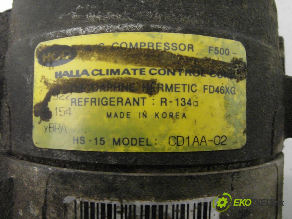HYUNDAI COUPE (GK) COUPE 2003 77,00 1.6 16V - G4ED-G 1599,00 KOMPRESOR: klimatizácie CD1AA02 (Kompresor klimatizácie)