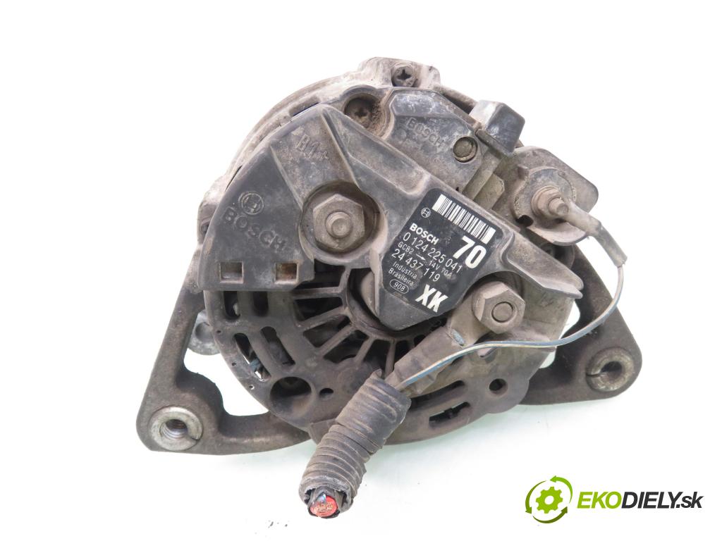 OPEL CORSA C (X01) HB 2004 55,00 1.2 16V 75 - Z 12 XE 1199,00 Alternátor 0124225041 ; 24437119 (Alternátor)