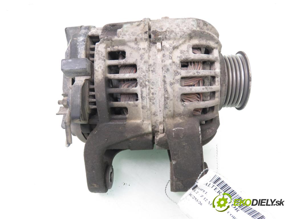 OPEL CORSA C (X01) HB 2004 55,00 1.2 16V 75 - Z 12 XE 1199,00 Alternátor 0124225041 ; 24437119 (Alternátor)