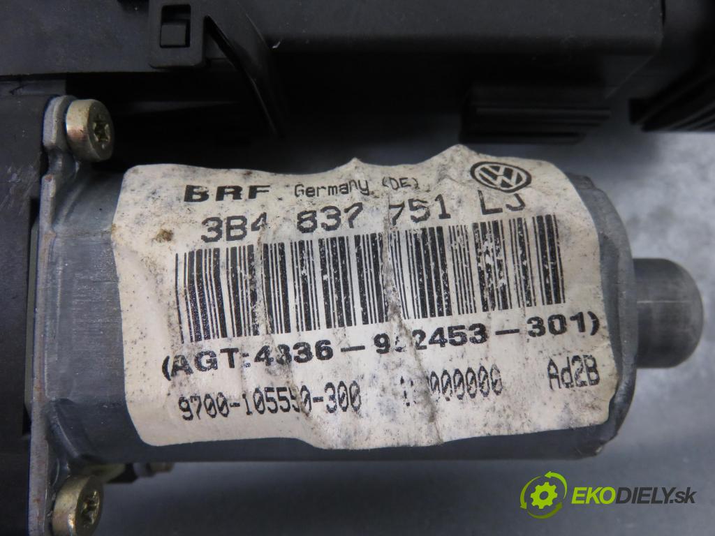 VW PASSAT B5.5 Variant (3B6) KOMBI 2002 85,00 2 - AZM 1984,00 Mechanizmus okien 3B4837755D ; 3B4837751L