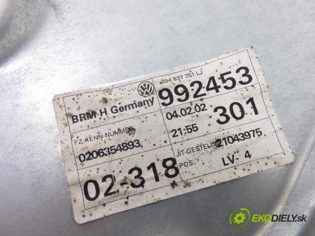 VW PASSAT B5.5 Variant (3B6) KOMBI 2002 85,00 2 - AZM 1984,00 Mechanizmus okien 3B4837755D ; 3B4837751L