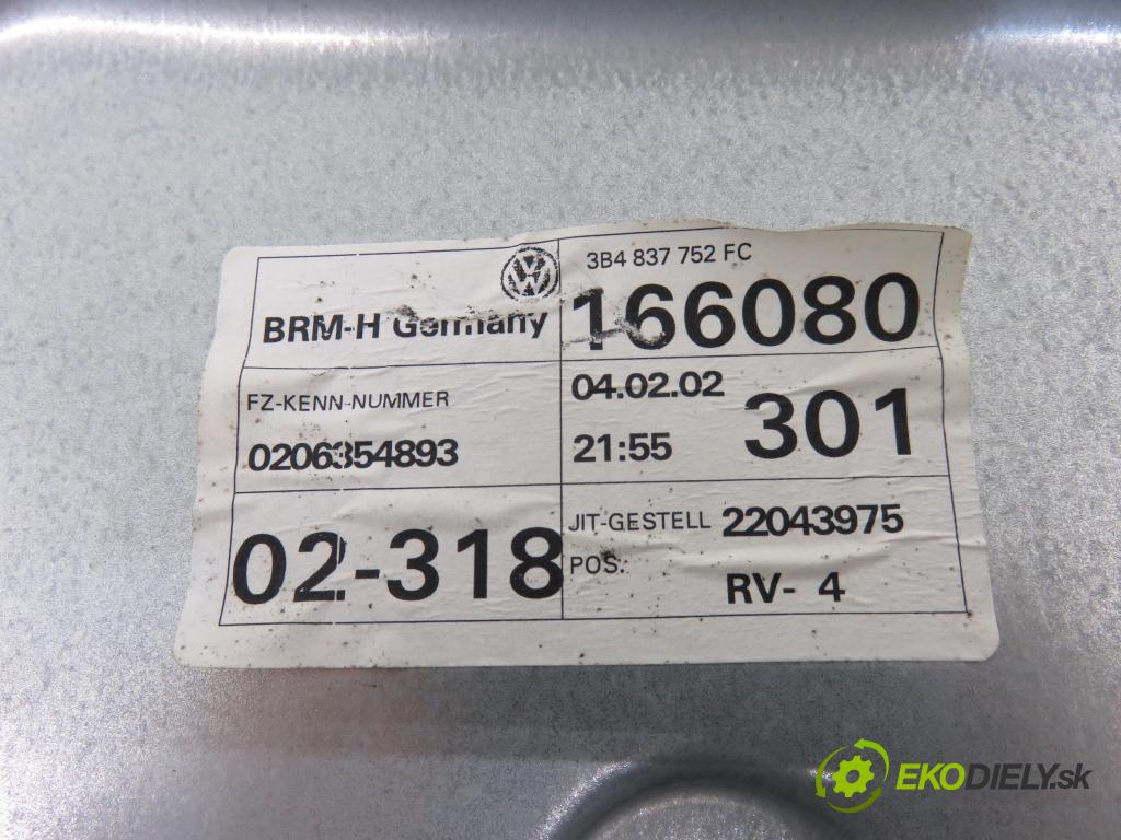 VW PASSAT B5.5 Variant (3B6) KOMBI 2002 85,00 2 - AZM 1984,00 Mechanizmus okien 3B4837756D
