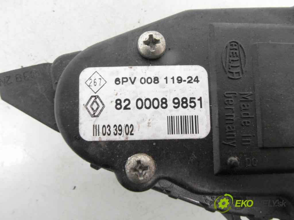 RENAULT CLIO II (BB_, CB_) HB 2002 48,00 1.5 dCi 65 - K9K 704 1461,00 Potenciometer plynu 6PV00811924 ; 8200089851 (Potenciometer plynového pedálu)