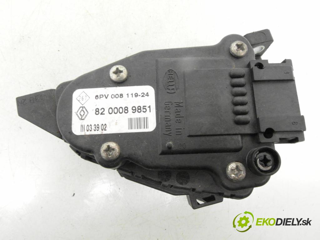 RENAULT CLIO II (BB_, CB_) HB 2002 48,00 1.5 dCi 65 - K9K 704 1461,00 Potenciometer plynu 6PV00811924 ; 8200089851 (Potenciometer plynového pedálu)