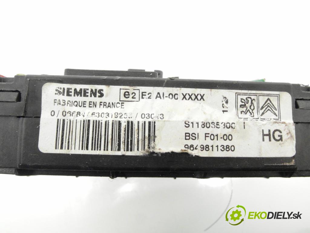CITROEN C3 I (FC_) HB 2003 80,00 1.6 16V - NFU (TU5JP4) 1587,00 MODUL BSI 9649811380 ; S118085300