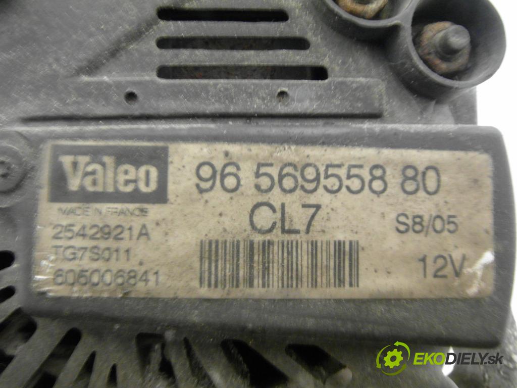 CITROEN C3 I (FC_) HB 2003 80,00 1.6 16V 109 - NFU 1587,00 Alternátor 9656955880 ; 2542921A ; TG7S011 (Alternátor)