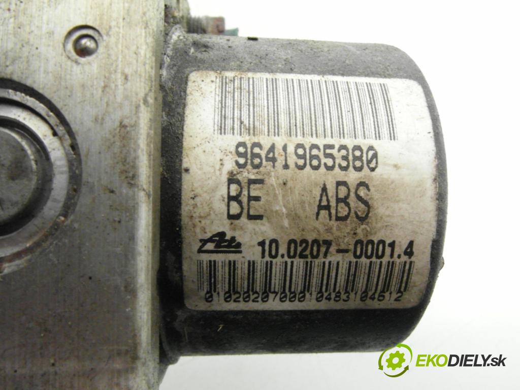 CITROEN C3 I (FC_) HB 2003 80,00 1.6 16V 109 - NFU 1587,00 Pumpa ABS 10097011063 ; 9641965380 ; 10020700014 (Pumpa ABS)