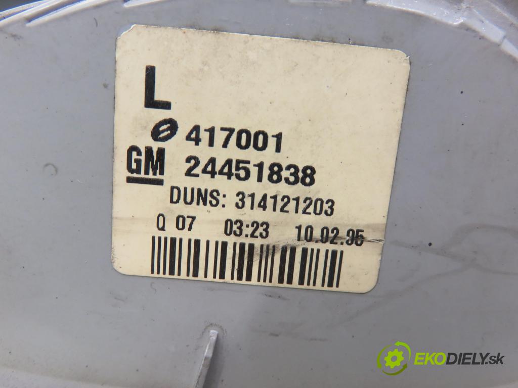 OPEL ASTRA H Kombi (A04) KOMBI 2005 74,00 1.7 CDTI - Z 17 DTH 1686,00 Svetlo ľavé zadné 24451838