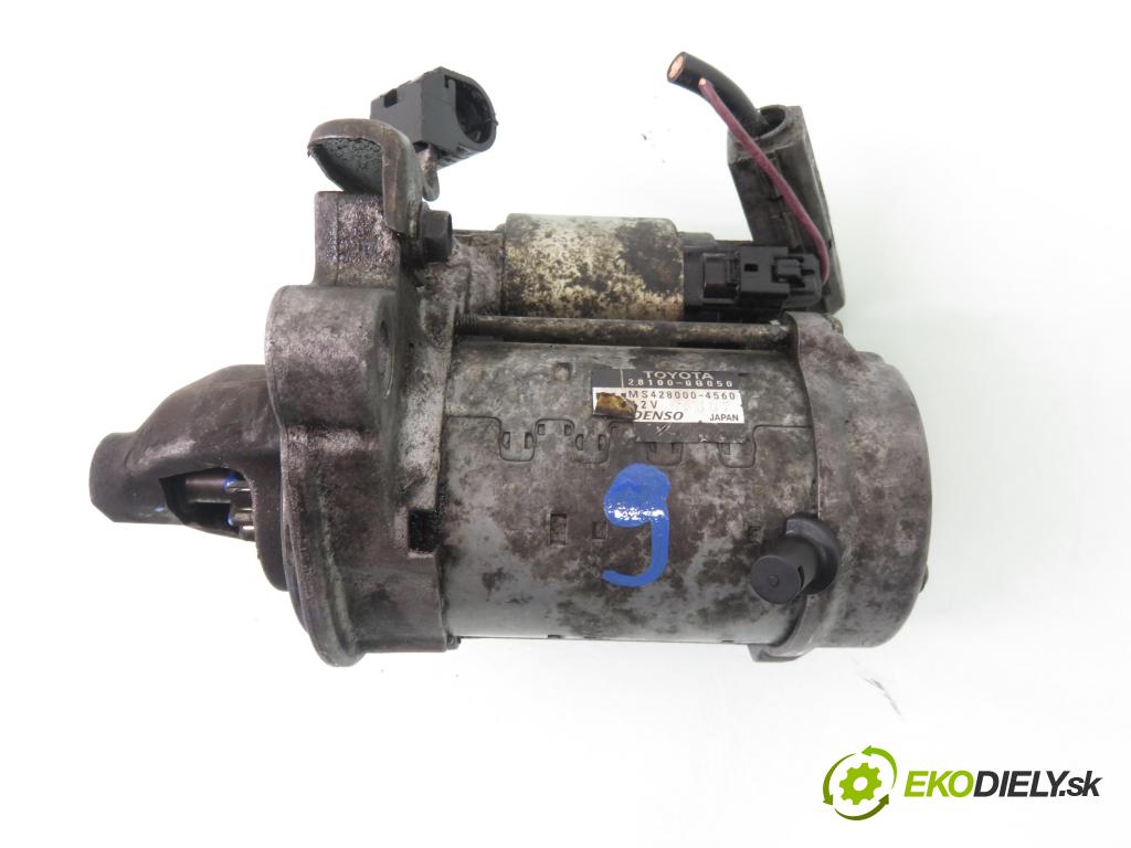 TOYOTA YARIS (_P9_) HB 2007 51,00 1.0 VVT-i (KSP90_) - 1KR-FE 998,00 Štartér 2810000050 ; MS4280004560 (Štartér)