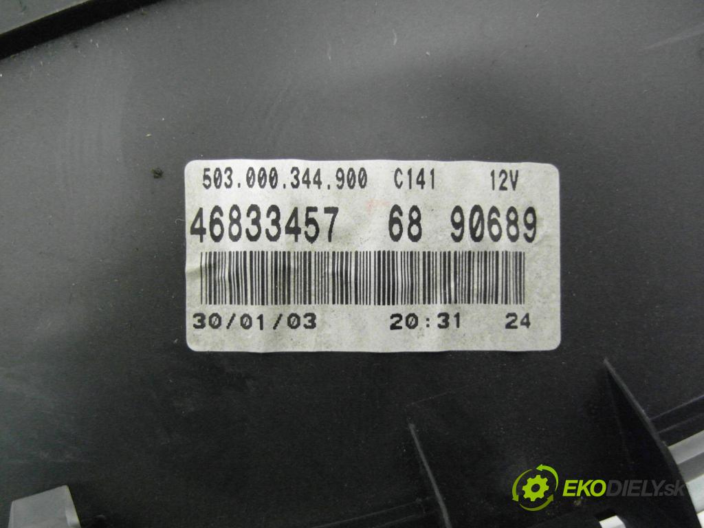 FIAT PUNTO (188_) HB 1999 59,00 1.9 JTD 80 - 188 A2.000 1910,00 Prístrojovka elektrický 46833457 ; 90689