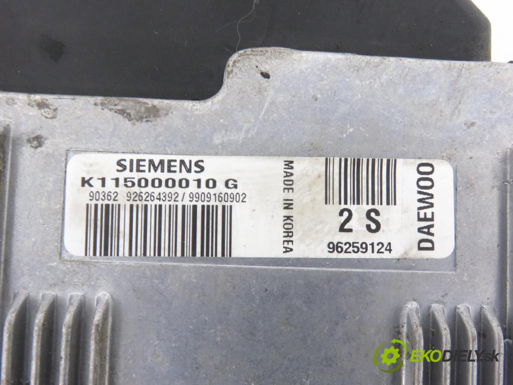 DAEWOO MATIZ (M100, M150) HB 1999 38,00 0.8 52 - F8CV 796,00 spínačka / imobilizéra IMMO / řídící jednotka 96259124 ; K115000010G ; 96315230