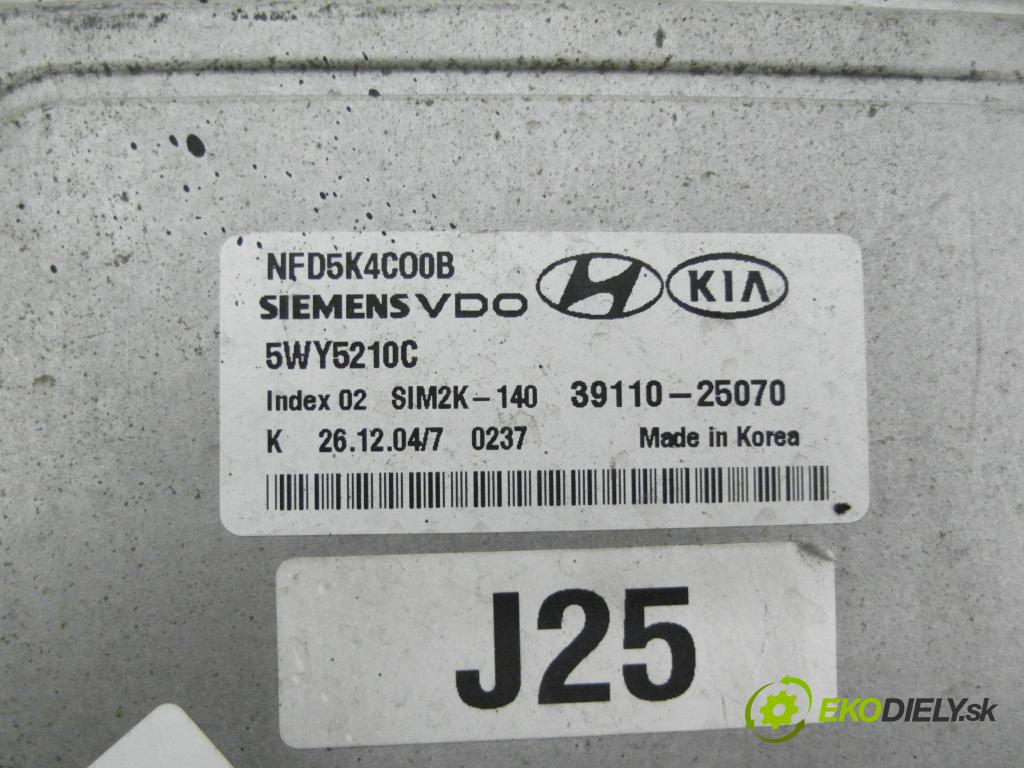 HYUNDAI SONATA V (NF) SEDAN 2005 119,00 2.4 2359,00 Riadiaca jednotka Motor 5WY5210C ; NFD5K4C00B ; 3911025070