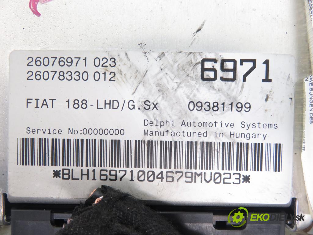 FIAT PUNTO (188_) HB 2000 44,00 1.2 60 - 188 A4.000 1242,00 serv/podporovanie elektrické 26082642 ; 09381199 ; 26076971023