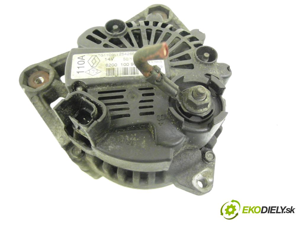 RENAULT MEGANE II (BM0/1_, CM0/1_) HB 2004 72,00 1.4 16V (BM0B, CM0B) - K4J 730 1390,00 Alternátor 8200100907 ; 2542664E (Alternátor)