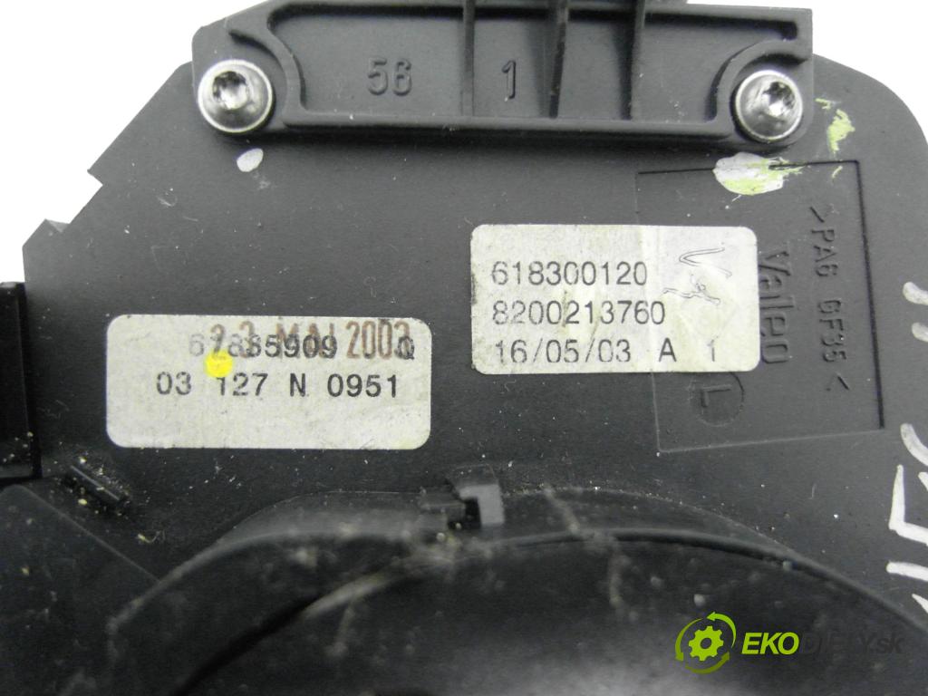 RENAULT MEGANE II (BM0/1_, CM0/1_) HB 2004 72,00 1.4 16V (BM0B, CM0B) - K4J 730 1390,00 páčka/prepínač 618300120 ; 8200213760 ; 8200155865