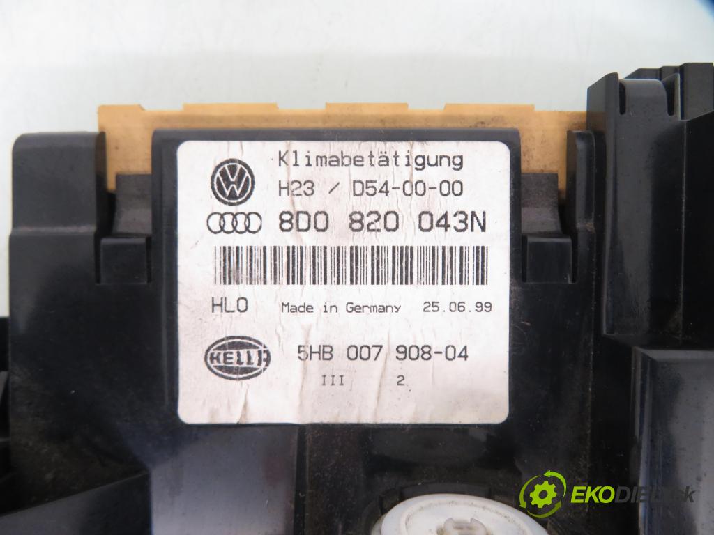 AUDI A4 (8D2, B5) SEDAN 1999 92,00 1.8 - ADR 1781,00 Panel kúrenia KLIMATRONIK 8D0820043N ; 5HB00790804