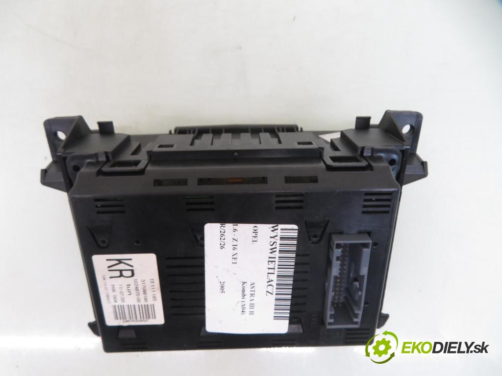 OPEL ASTRA H Kombi (A04) KOMBI 2005 77,00 1.6 - Z 16 XE1 1598,00 RADIO CD 13154304 ; 7643103310 ; 13111165