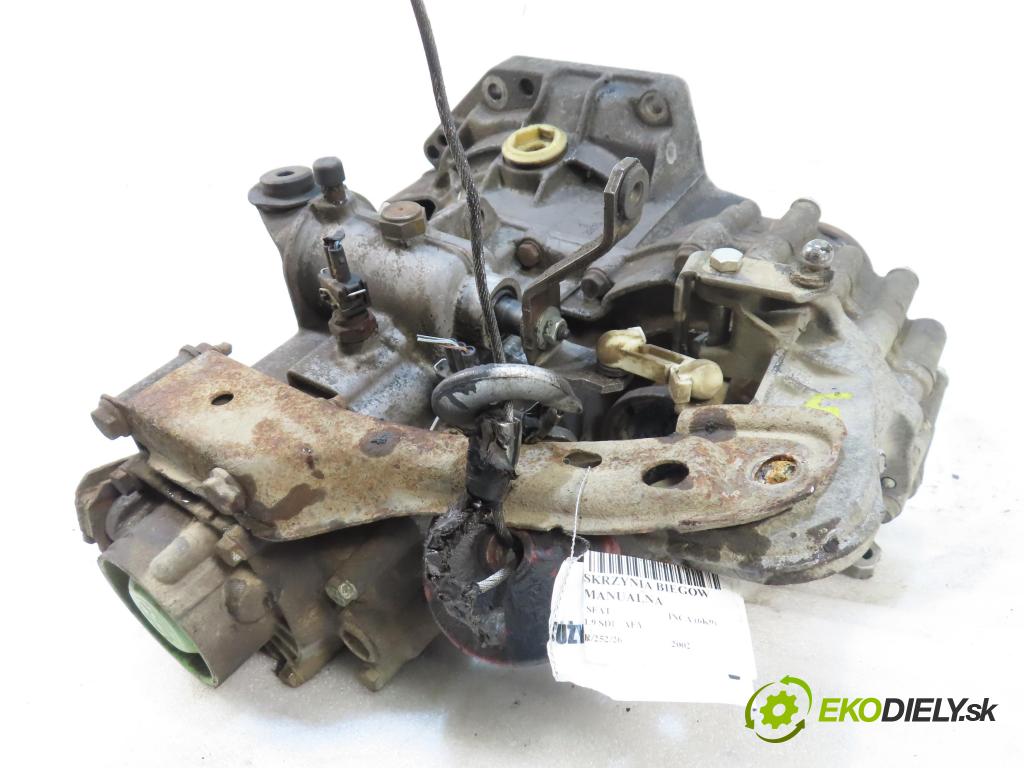 SEAT INCA (6K9) FURGON 2002 47,00 1.9 SDI - AEY 1896,00 převodovka MANUALNA DGH