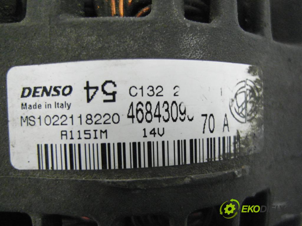 FIAT PANDA (169_) HB 2004 40,00 1.1 54 - 187 A1.000 1108,00 Alternátor MS102218220 ; 46843090 ; A115IM (Alternátor)